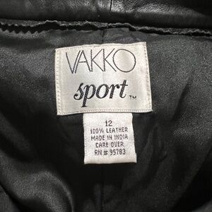 Vakko Sport women’s  100% leather pants